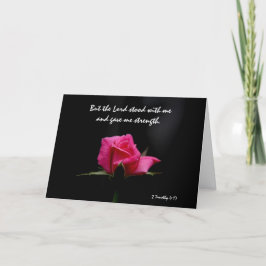 Mit Blumen erhalten Sie gut, Schrifts-Vers auf der Karte