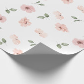 Mit Blumen erröten Sie Geschenkpapier (Ecke)