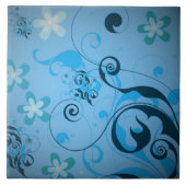 Mit Blumen Fliese (Vorderseite)