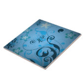 Mit Blumen Fliese (Seite)