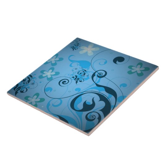 Mit Blumen Fliese (Seite)