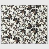 Mit Blumen Geschenkpapier (Flach)