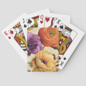 Mit Blumen in voller Blüte Spielkarten (Rückseite)