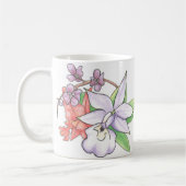 Mit Blumen Kaffeetasse (Links)