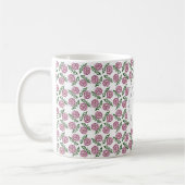 mit Blumen. Monogramm Kaffeetasse (Links)