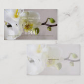 Mit Blumen - Orchideen-Visitenkarte Visitenkarte (Vorne/Hinten)