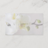 Mit Blumen - Orchideen-Visitenkarte Visitenkarte (Rückseite)