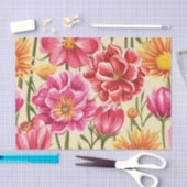 Mit Blumen Seidenpapier (Handwerk)
