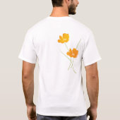 Mit Blumen T-Shirt (Rückseite)