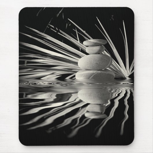 Mit Blumen und Kiesel Mousepad (Vorne)