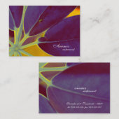 mit Blumen Visitenkarte (Vorne/Hinten)