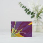 mit Blumen Visitenkarte (Stehend Vorderseite)