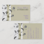 Mit Blumen Visitenkarte (Vorne/Hinten)