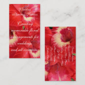 Mit Blumen Visitenkarte (Vorne/Hinten)