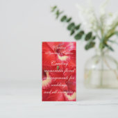 Mit Blumen Visitenkarte (Stehend Vorderseite)