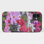 Mit Blumen, Wildblumen, Rosa, Weiß, Blau, grün Case-Mate iPhone Hülle (Rückseite (Horizontal))