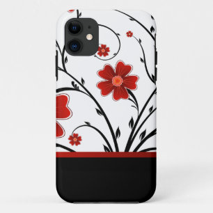mit Blumenabstraktes mit schwarzem Bar Case-Mate iPhone Hülle