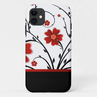 mit Blumenabstraktes mit schwarzem Bar Case-Mate iPhone Hülle
