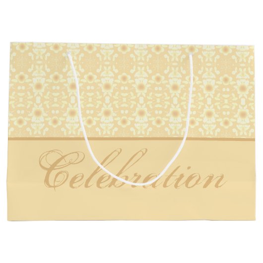 mit Blumenmuster Große Geschenktüte (Rückseite)