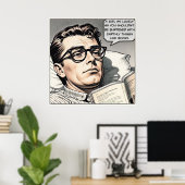 Mit Büchern aus den 1950er Jahren belastet, Romanc Poster (Heimbüro)