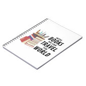 Mit Büchern können wir die Welt 3 Ring Binder P Notizblock (Linke Seite)