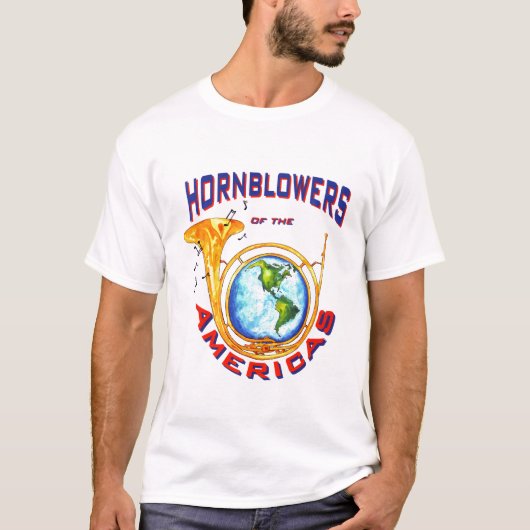 Mit Buchstaben gekennzeichnetes Hornblower Logo T-Shirt (Vorderseite)
