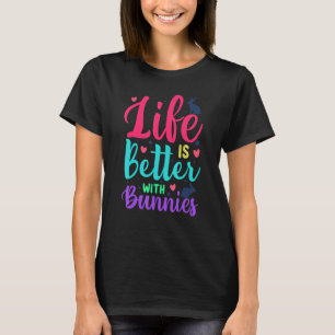 Mit Bunnies Pet Kaninchen Bunny Graphen 1 T-Shirt