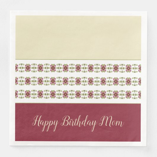 mit Burgund gespielt Serviette (Vorderseite)