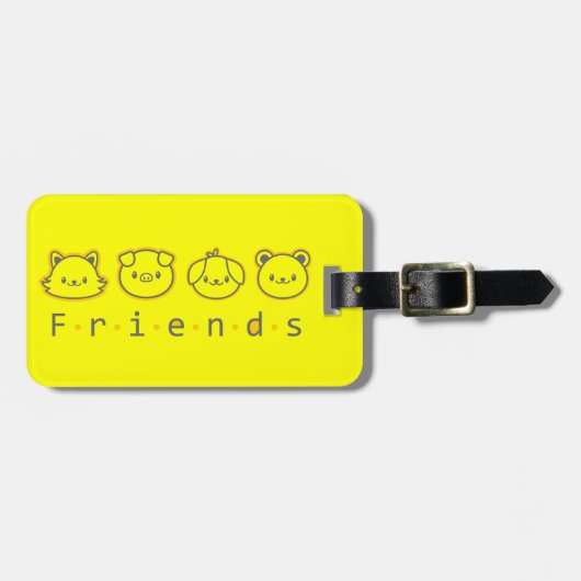 Mit Case-Mate-iPhone-Case für süße Tier-Freunde Gepäckanhänger (Vorderseite horizontal)