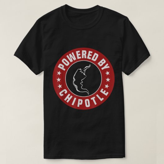 Mit Chipotle Design Chili Pepper gespannt T-Shirt (Design vorne)