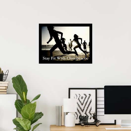 Mit Chiropractic Office Poster bleibe, angepasst (Heimbüro)