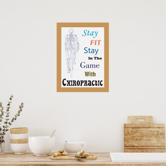 Mit Chiropractic Office Poster bleibe, angepasst (Küche)
