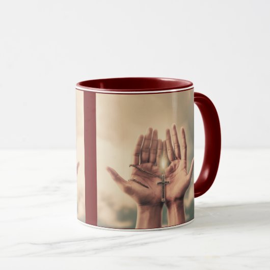 Mit Christus, Kaffee-Tasse Tasse (VorderseiteRechts)