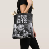 Mit Coffee Space Invaders Vintages Foto tanken Tasche (Von Nahem)