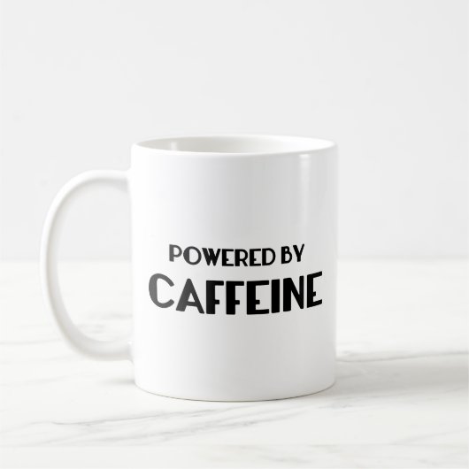 Mit Coffeinkaffee-Tasse versorgt Kaffeetasse (Links)