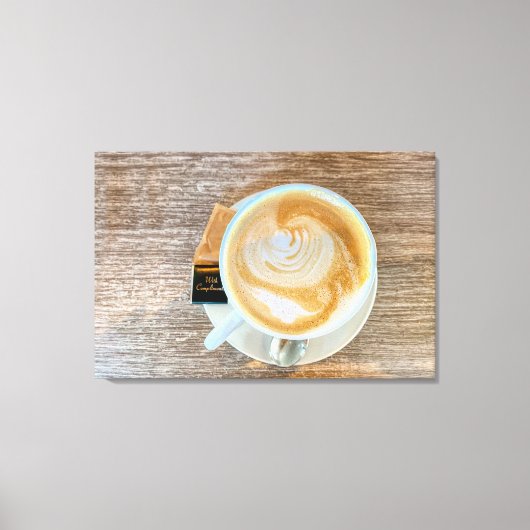 Mit Compliments Cafe Leinwanddruck (Vorderseite)