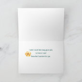 Mit Coronavirus Denken Sie an Ihre Blume Karte (Innenseite)