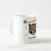 Mit Courage Tiger Kaffeetasse (Vorderseite Links)
