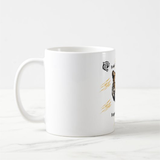 Mit Courage Tiger Kaffeetasse (Links)