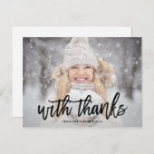 Mit Dank | Urlaub Danke, Foto Postkarte (Vorne/Hinten)