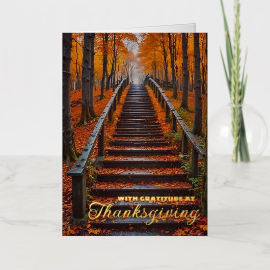 Mit Dankbarkeit an die Erntedank Modernes Business (Vorderseite)