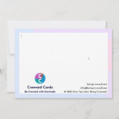 "Mit Dankbarkeit" Dankeskarte (Rückseite)