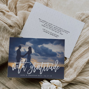 mit Dankbarkeit Foto Vielen Dank für Ihre Rückme Dankeskarte