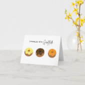 Mit Dankbarkeit gesprenkelt - Danke Karte (Gelbe Blume)