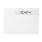 mit Dankbarkeit | Hochzeit Dankeschön Rücksendeadr (Rückseite)