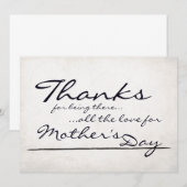 Mit Dankbarkeit Worte für den Muttertag lieben (Vorne/Hinten)