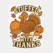 Mit Dankeschön voll Fleece gemütlich (Vorderseite)