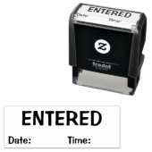 Mit Datumseingabe Business Self-Inking Briefmarke Permastempel (Beispiel)