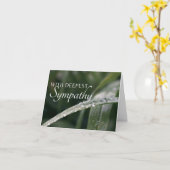 Mit Deep Beileid Dewdrop Foto Verse Card Karte (Gelbe Blume)