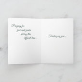 Mit Deepest Beileid Psalm 23:3 KJV 12x18 Card Dankeskarte (Innenseite)